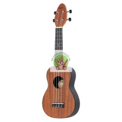   Balkezes ukulele, szoprán méretű, Design sorozat: Mahagóni, Ortega