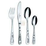 Balkezes gyerek evőeszközkészlet, díszdobozos