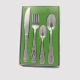 Balkezes gyerek evőeszközkészlet, díszdobozos