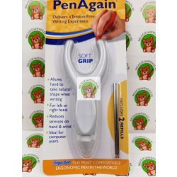   PenAgain kényelmi toll, fekete tintával és 2 db ajándék tollbetéttel, kívül kék színű