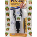 PenAgain kényelmi toll, fekete tintával 2 db ajándék tollbetéttel, négyféle színű tolltest: kék, piros, ezüst, fekete