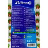 Színes ceruza készlet, 12 darabos, vékony-háromszögletű ceruzatest, Silveriono Pelikán 