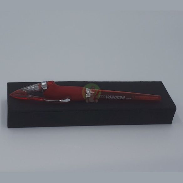 Yoropen EX superior díszdobozos! toll kék tintával, piros színű tolltesttel, jobb-és balkezesek számára 