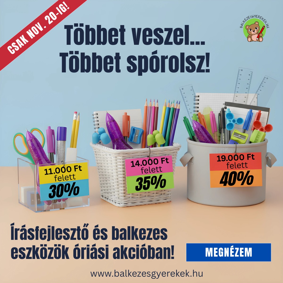 Többet veszel… Többet spórolsz! Akár 40% kedvezmény a kosaradban! Kuponakcióval.